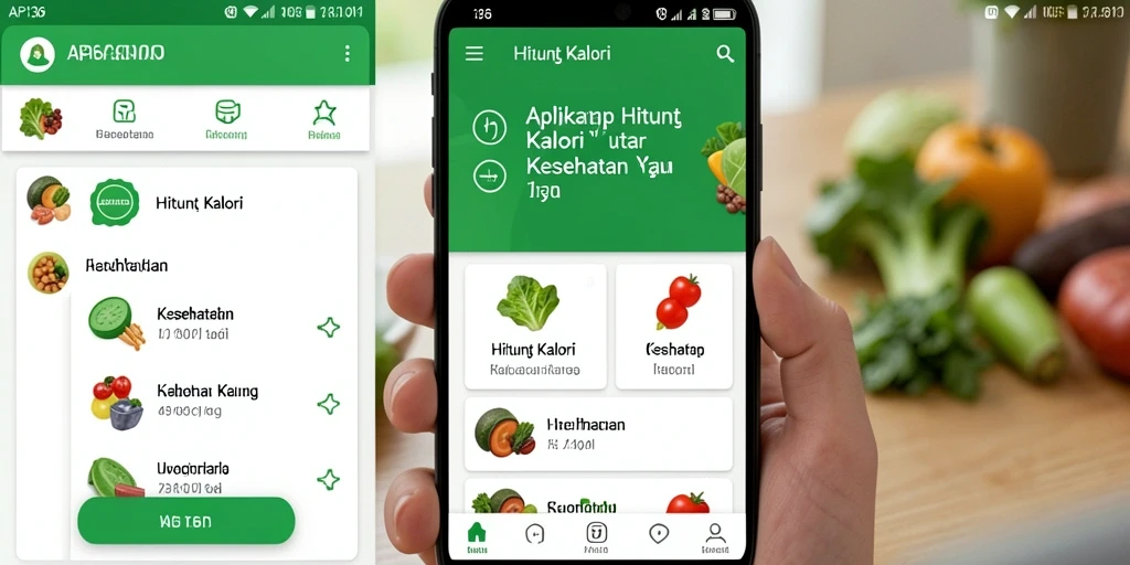 Tampilan antarmuka API36 yang ramah pengguna untuk Hitung Kalori.