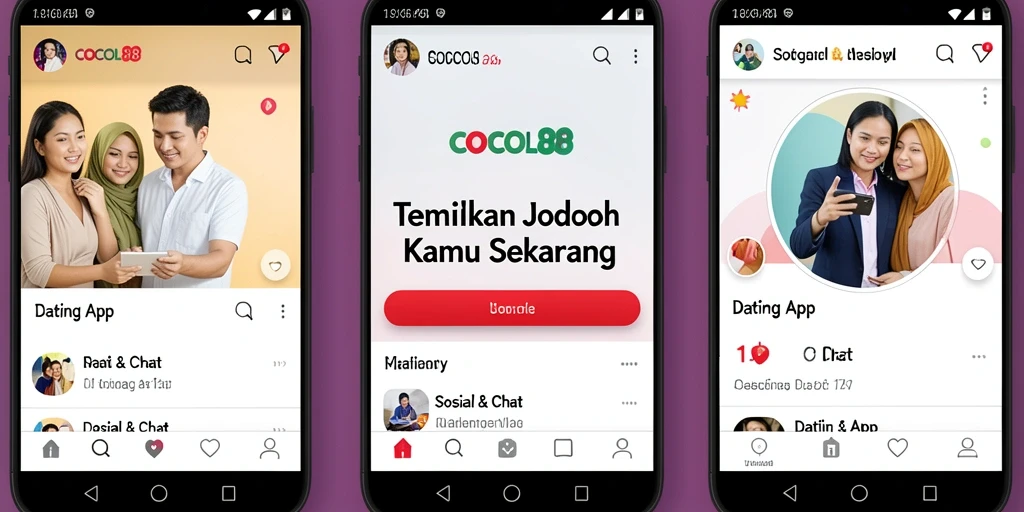 Tampilan antarmuka aplikasi COCOL88 yang menarik dan mudah digunakan.