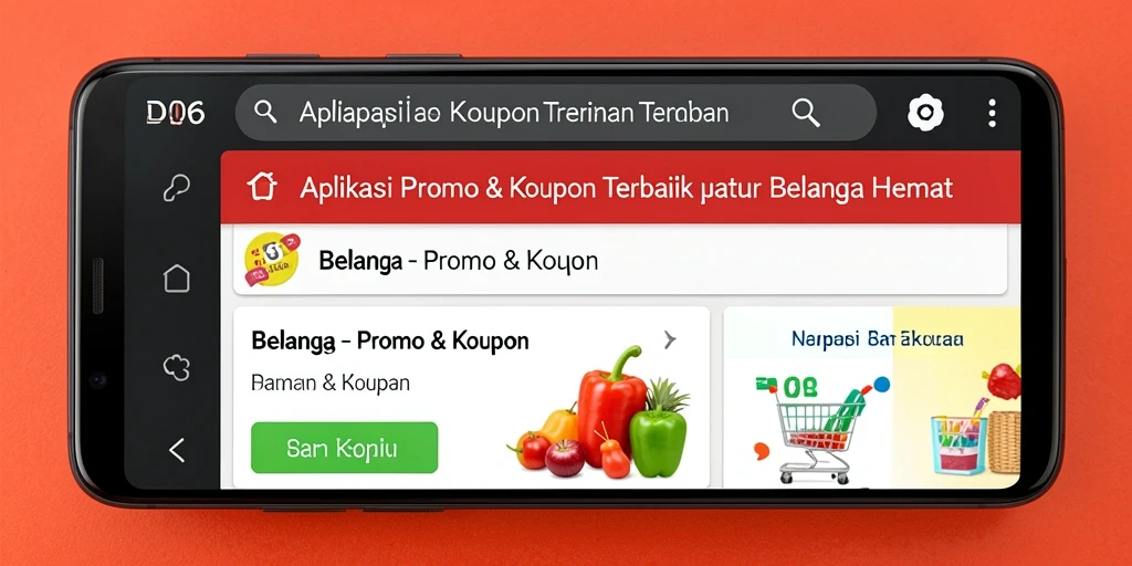 Antarmuka D06 yang menarik dengan berbagai tawaran kupon.