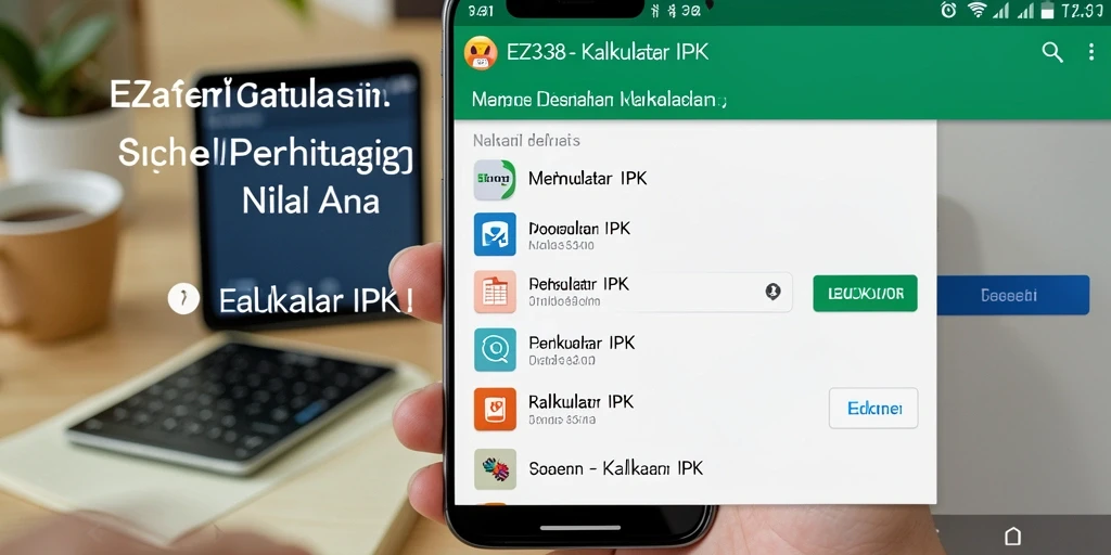 Antarmuka EZ338 yang sederhana dan fungsional untuk Kalkulator IPK.