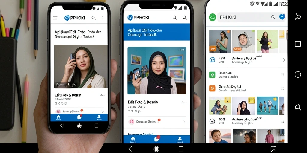 Tampilan antarmuka PPHOKI yang user-friendly untuk Gambar Digital.